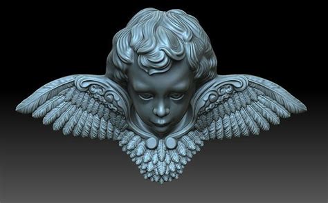 Angel Head 3d Model 3d Printable Cgtrader