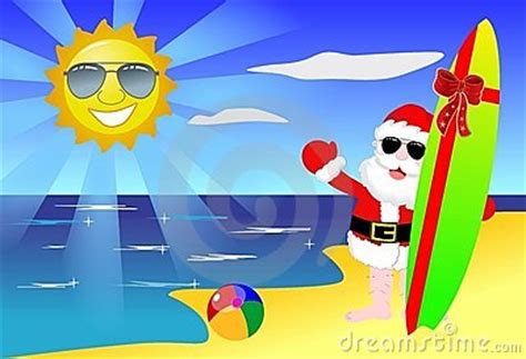 Santa Claus Beach Drawing Clip Art Library