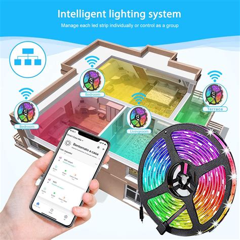 Banda LED RGBW WI FI Smart 24W CCT Alexa Y Google Assistant