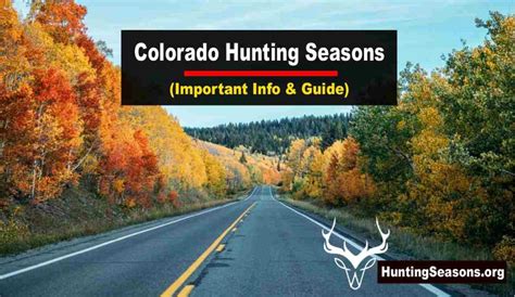 Colorado Hunting Seasons 2023 2024 New Rules Dates HuntingSeasons Org