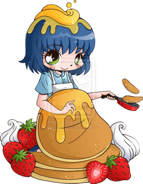 Pancake Mascot Commission By Yampuff On Deviantart Cute Anime Chibi