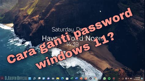 Cara Menambahkan Dan Mengganti Password Windows 11 Youtube