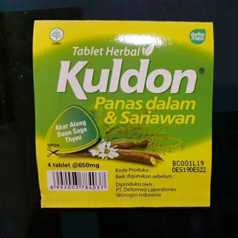 Jual Kuldon Tablet Obat Panas Dalam Sariawan Shopee Indonesia