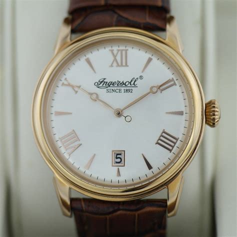 Ingersoll Grafton Gold Plated Quartz Wrist Watch With Roman Numerals A Vintage Watches