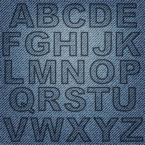 Premium Vector Jeans Letters