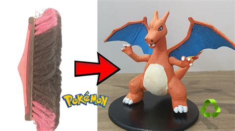 Como Fazer O Charizard Pokemon Feito Uma Vassoura Velha YouTube