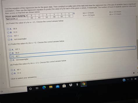 Answered Find The Equation Of The Regression Bartleby