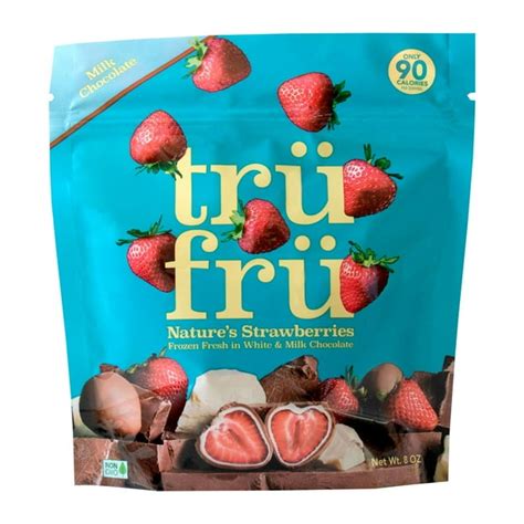 Tru Fru Natures Strawberries Frozen Fresh In White And Milk Chocolate