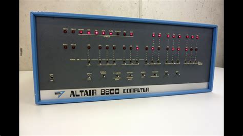 MITS Altair 8800 The First Personal Computer From 1975 YouTube