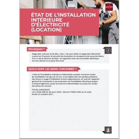 Lot de 20 Fiches Métier Electricité Location