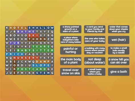 Unit 26chapters 1 7 Wordsearch