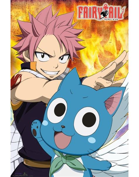 Fairy Tail Natsu Happy X Cm Maxi Poster