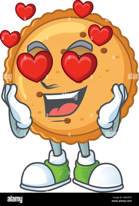 A Romantic Peanut Butter Cookies Cartoon Mascot Design Style Stock Vector Image And Art Alamy