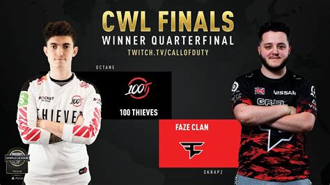 100 Thieves Vs FaZe Clan CWL Finals 2019 Day 2 YouTube