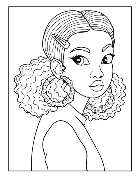 Black Girl Magic Coloring Pages Etsy