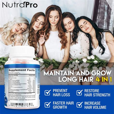 Buy Nutrapro Long Hair Gummies Anti Hair Loss Supplement For Fast Hair Growth Of Weak