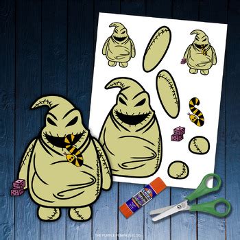 Printable Color Cut Build Oogie Boogie Paper Doll For Halloween