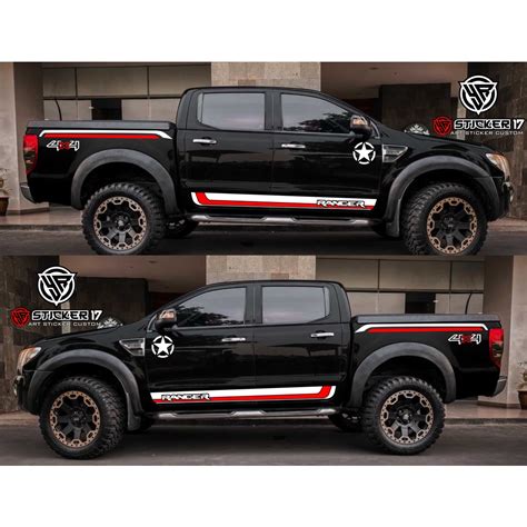 Jual Stiker Mobil Double Cabin Ranger Cutting Stiker Mobil Ranger