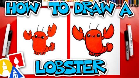 How To Draw A Lobster - YouTube