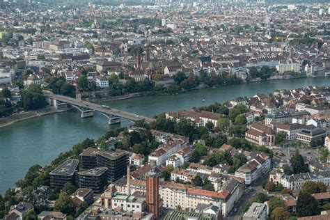 Basel Von Oben Stadtzentrum Basel From Above City Center Flickr