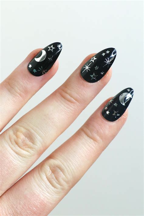 White Moon And Stars Nail Tattoos Atelier Yuwa Ciao Jp