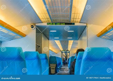 Maglev Train Interior View, Shanghai, China Editorial Stock Image ...