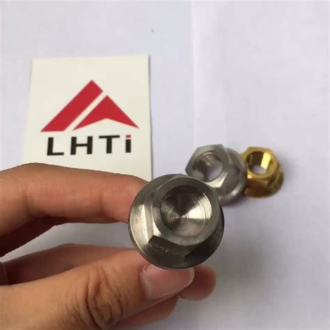 Din 6921 M5 M6 M8 M10 Gr5 Titanium Flange Bolt For Motorcycle Buy