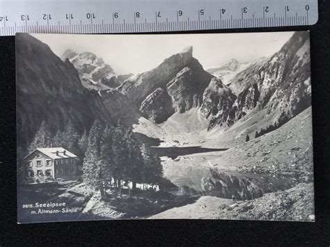 1923 Postkarte Seealpsee m Altmann Säntis Appenzell J RH Kaufen