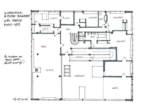 Le Corbusier Villa Savoye Plan De Lhabitation Gérard Michel Flickr