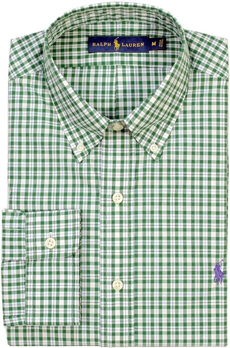 Polo Ralph Lauren Mens Tattersall Poplin Sport Shirt