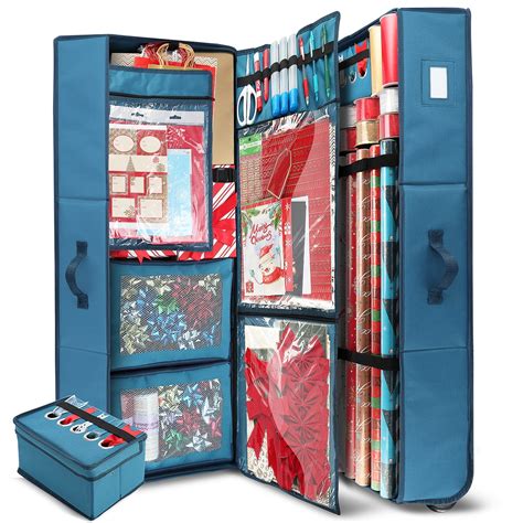 Hearth And Harbor Holiday Storage With Extra 2 Pc Of Christmas Storage Bins And Ribbon Storage