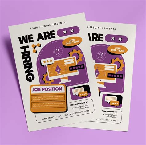 Creative Recruitment Flyer Design Template Psd In Recruitment