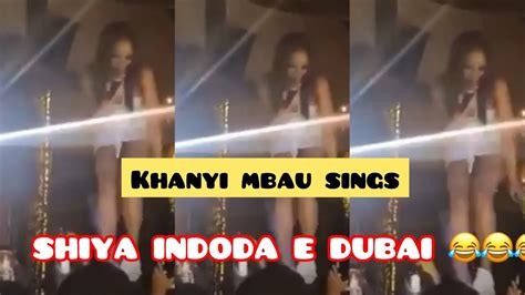 WATCH KHANYI MBAU SINGING AND DANCING TO NEW TRACK SHIYA INDODA E DUBAI