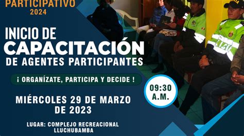 Presupuesto Participativo Municipalidad Distrital De Sitacocha