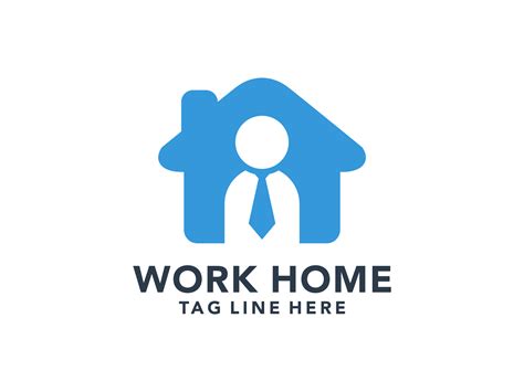 Work Home Poster Design Work Home Stock Vector Royalty