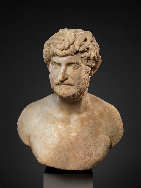 Marble Bust Of A Bearded Man Roman Mid Imperial Antonine The