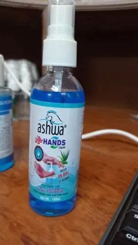 Ashwa Hand Sanitizer Packaging Type Spray Bottle Packaging Size 100 Ml At Rs 28 In Hubli