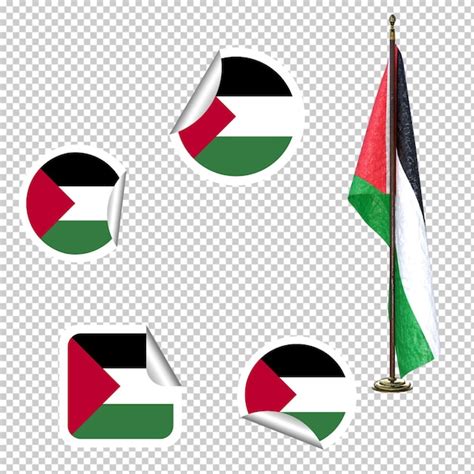 La Bandera De Palestina Png Es Un Clipart Archivo PSD Premium