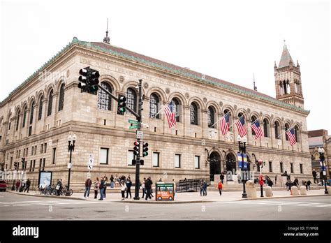 The Historic Boston Public Library In Copley Square Boston