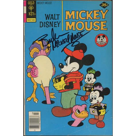 Bret Iwan Signed Vintage Mickey Mouse Walt Disney Comic Book Inscribed