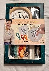 Amazon Doodle Hog Embroidery Kit For Beginners Upcycle Your