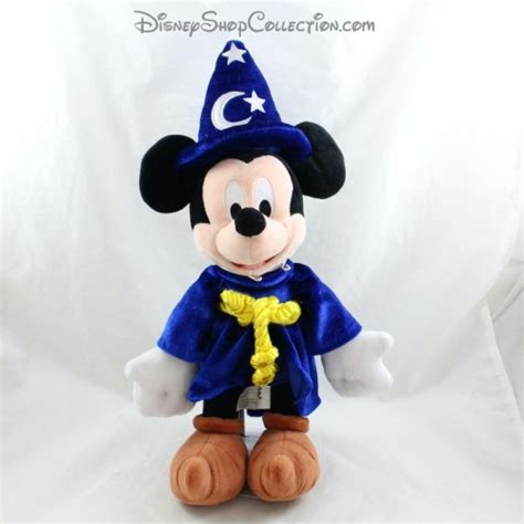 Peluche Mickey DISNEYLAND PARIS Sombrero De Brujo Mago Azul Disne