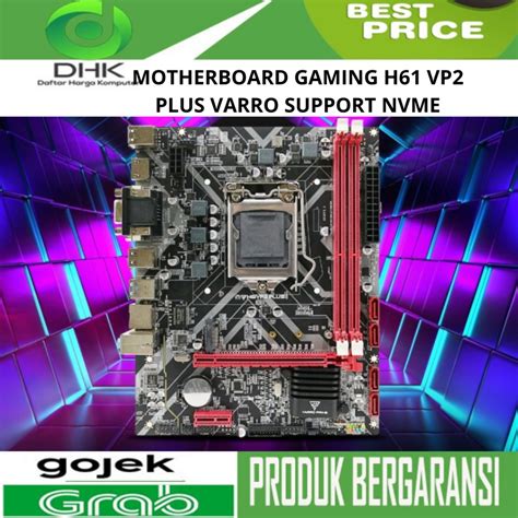 Jual Motherboard Gaming H Vp Plus Varro Support Nvme Shopee Indonesia