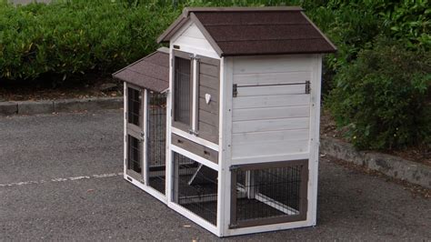 Rabbit hutch Prestige Small White + insulationset