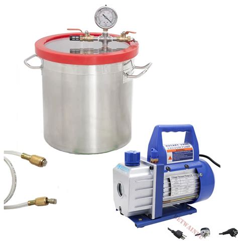 Gallon Vacuum Chamber Kit With Vacuum Pump Cfm Cfm V V