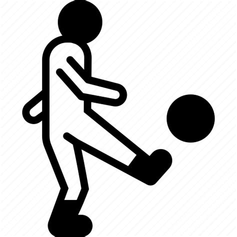 Activity Focused Football Fun Kick Kickball Thwack Icon