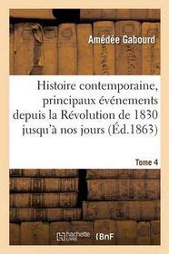 Histoire Contemporaine Principaux V Nements De La R Volution De