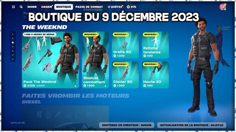 Boutique Fortnite du 9 décembre 2023 YouTube