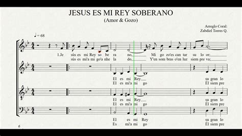 Jes S Es Mi Rey Soberano Version Coro Lldm Youtube