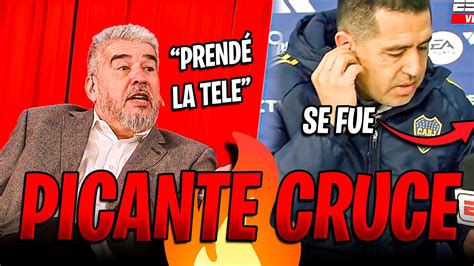 Picante Cruce Entre Riquelme Y El Chavo Fuchs Se Fue En El Medio De